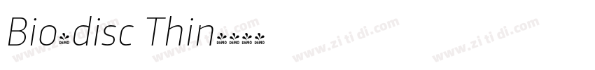 Bio-disc Thin字体转换